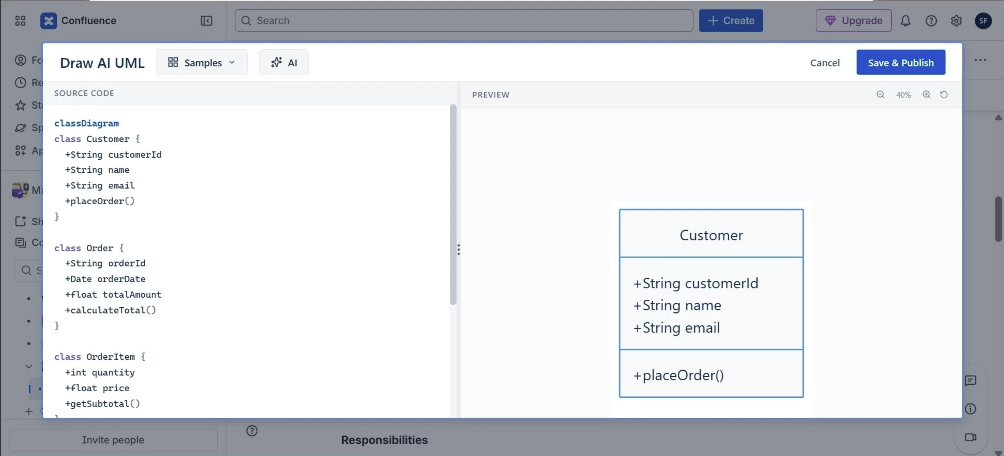 Draw AI UML diagram screenshot