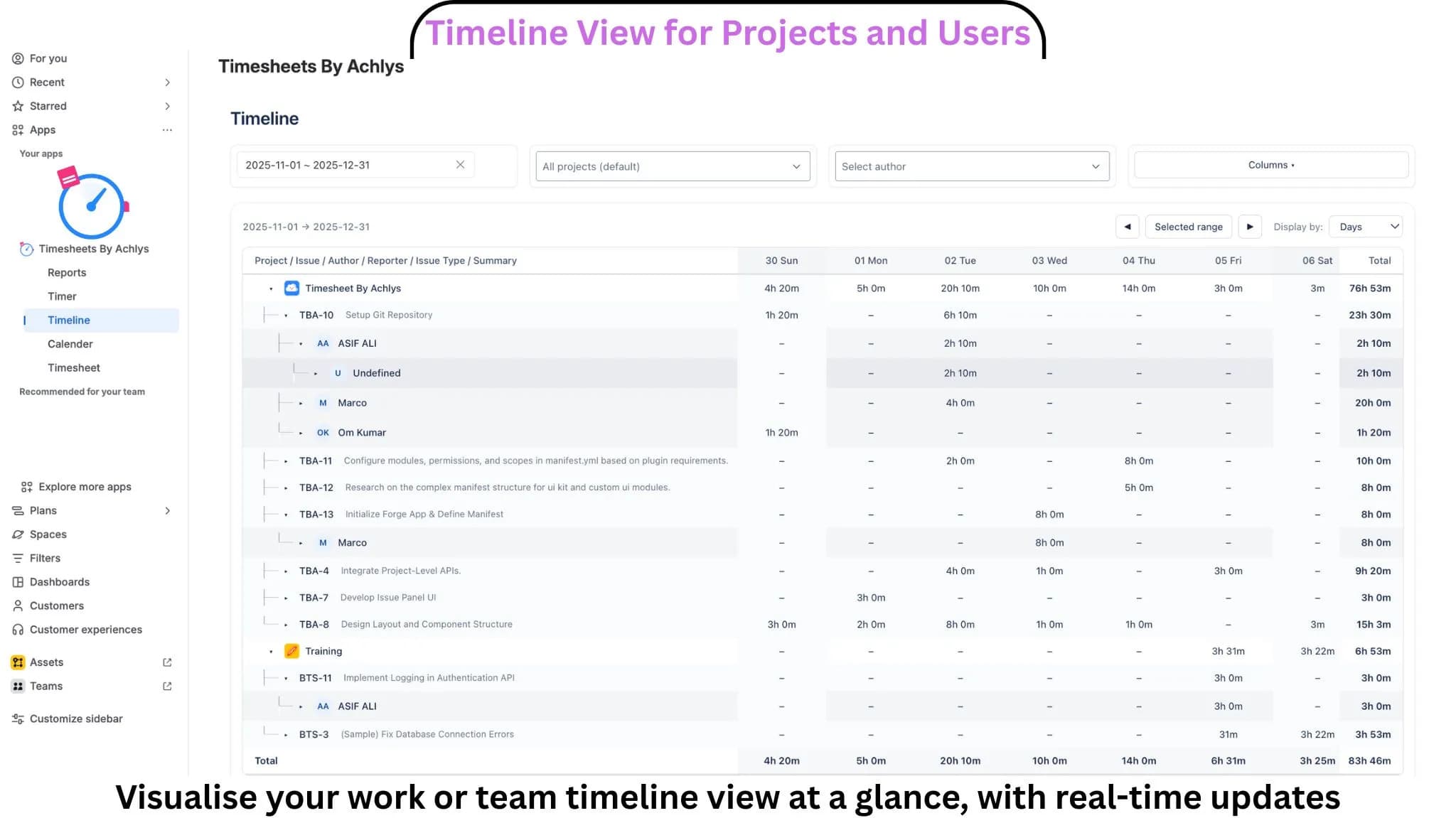 Timeline View